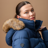Alessandro Albanese Nivia Ripstop Long Puffer Coat #colour_core-navy