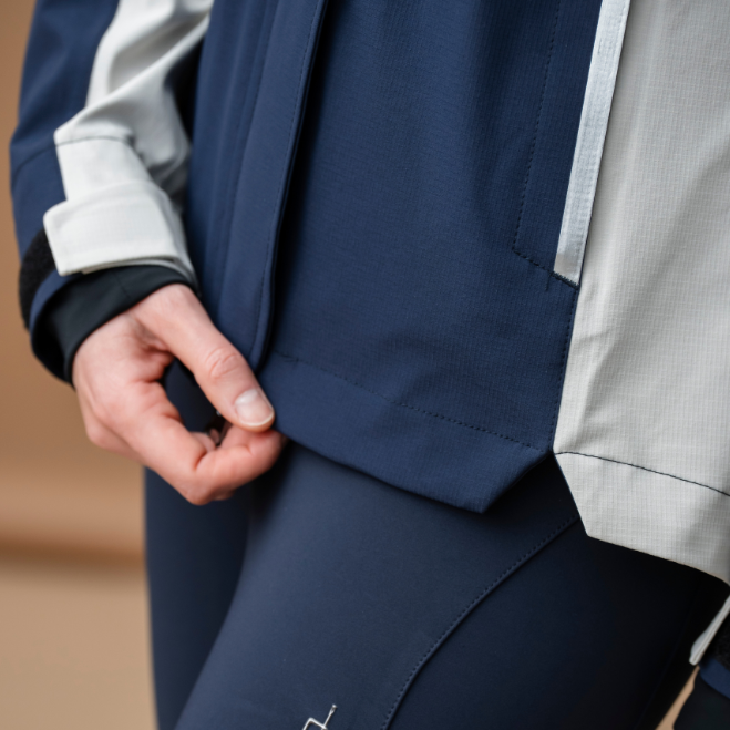 Alessandro Albanese Indra Waterproof Ripstop Jacket #colour_navy-bone