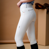 Alessandro Albanese Aria Full Seat Mid Rise Breech #colour_core-white