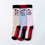 Toggi Dogs And Hearts Socks #colour_beige-pink-blue