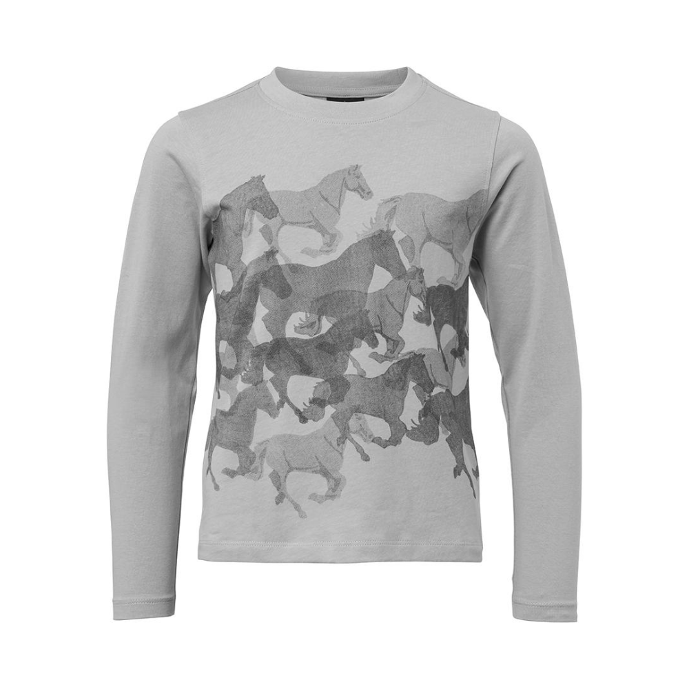 Mountain Horse Children's Running Horse Top #colour_grey-melange