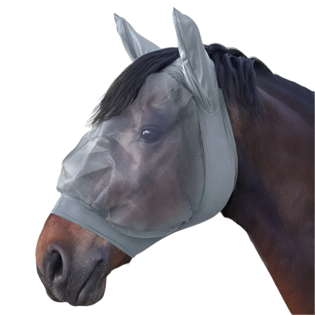Waldhausen Skinny Fly Mask #colour_silver-grey