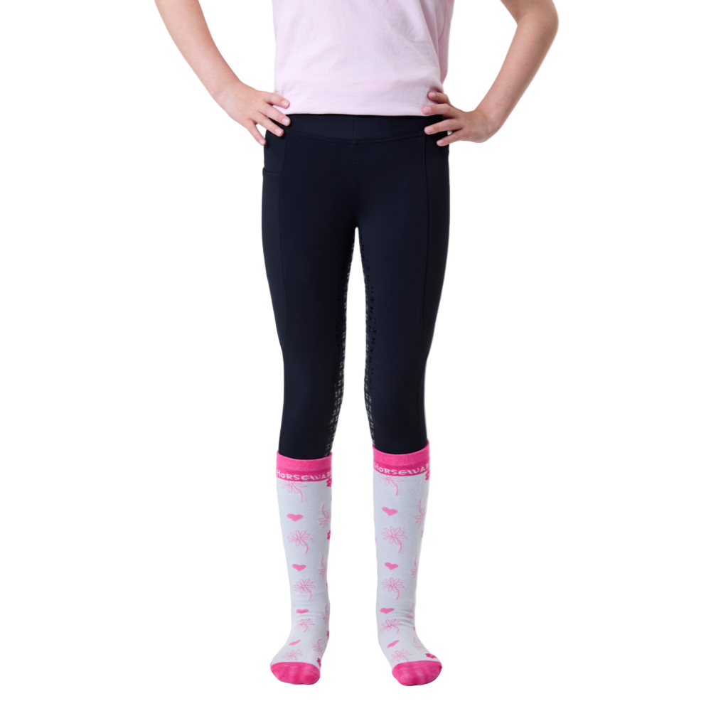 Horseware Ireland Children's Riding Tights #colour_core-black