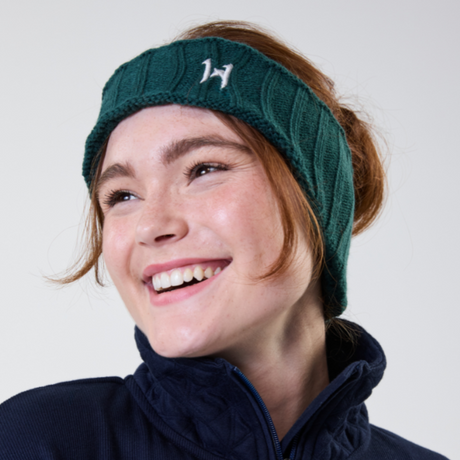 Horseware Ireland Swift Knitted Headband #colour_dynasty-green