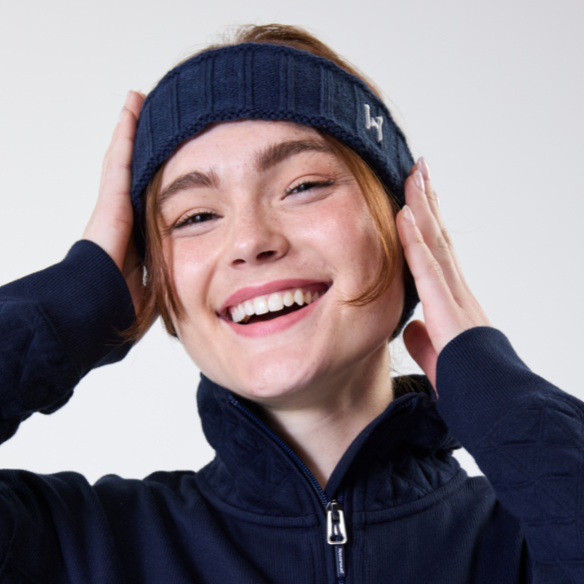 Horseware Ireland Swift Knitted Headband #colour_core-navy