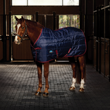 Weatherbeeta Comfitec 210D Channel Quilt 220G Standard Neck Stable #colour-navy-burgundy