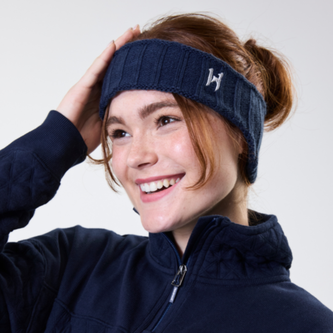 Horseware Ireland Swift Knitted Headband #colour_core-navy