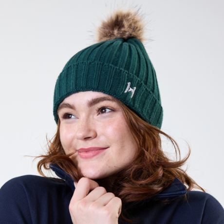 Horseware Ireland Aura Knitted Hat #colour_dynasty-green