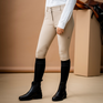 Alessandro Albanese Aria Knee Patch Mid Rise Breech #colour_core-beige