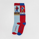 Toggi Nordic Walker Socks 2 Pack #colour_blue-red
