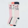 Toggi Hearts And Dog Ladies Socks 3 Pack Of Socks #colour_pink-white-navy