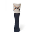 Waring Brooke Crossed Gun Socks #colour_navy-taupe