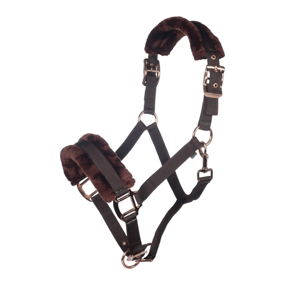 HKM Head Collar -Rosegold Glamour- Style #colour_brown-rose-gold