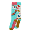 Toggi Rainbow Horse Socks 2 Pack #colour_turquoise-white