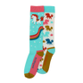 Toggi Rainbow Horse Socks 2 Pack #colour_turquoise-white