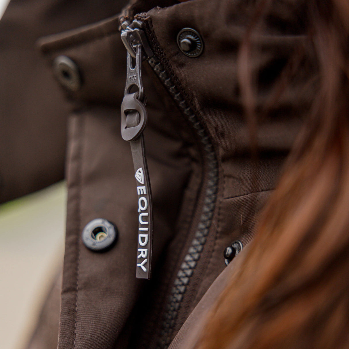 EQUIDRY Women's Talia Waterproof Puffer Jacket #colour_brown