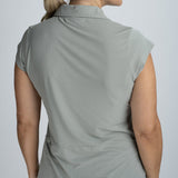 Mochara V Neck Sleeveless Shirt #colour_pistachio