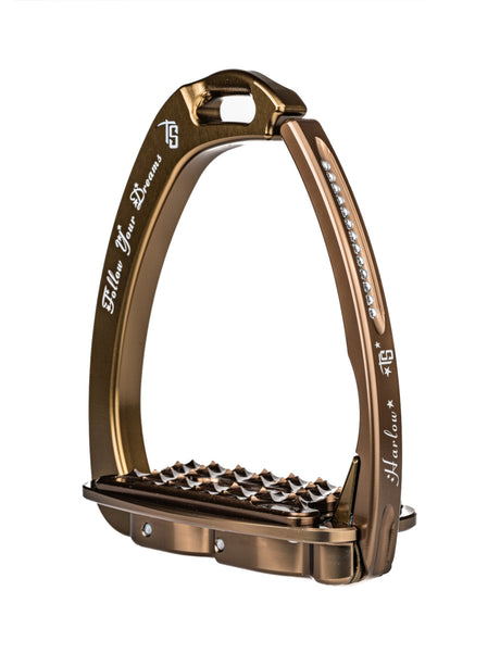 Tech Stirrups Harlow Venice Sloped Evo Adult Safety Stirrups #colour_brown