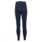 Woof Wear All Season Ladies Full Seat Riding Tights #colour_navy