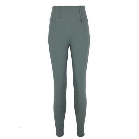 Woof Wear All Season Ladies Full Seat Riding Tights #colour_sage-green