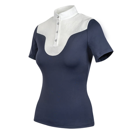 Woof Wear Ladies Vision Competition Shirt #colour_navy-white