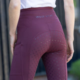 Woof Wear Original Lite Riding Tights #colour_plum