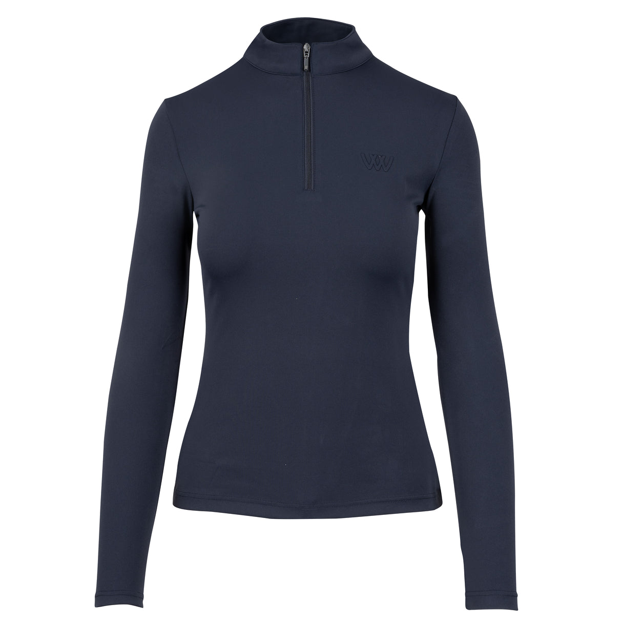 Woof Wear Ladies Long Sleeve Tech Riding Shirt #colour_navy