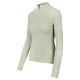 Woof Wear Ladies Long Sleeve Tech Riding Shirt #colour_sage-green