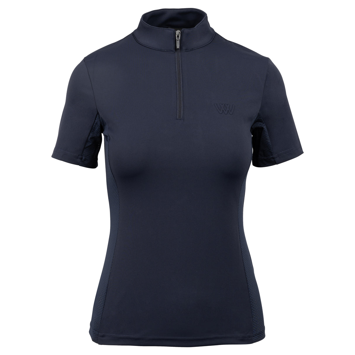 Woof Wear Ladies Short Sleeve Tech Riding Shirt #colour_navy