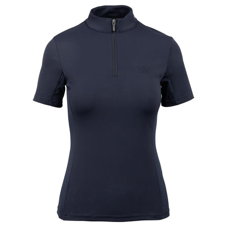 Woof Wear Ladies Short Sleeve Tech Riding Shirt #colour_navy
