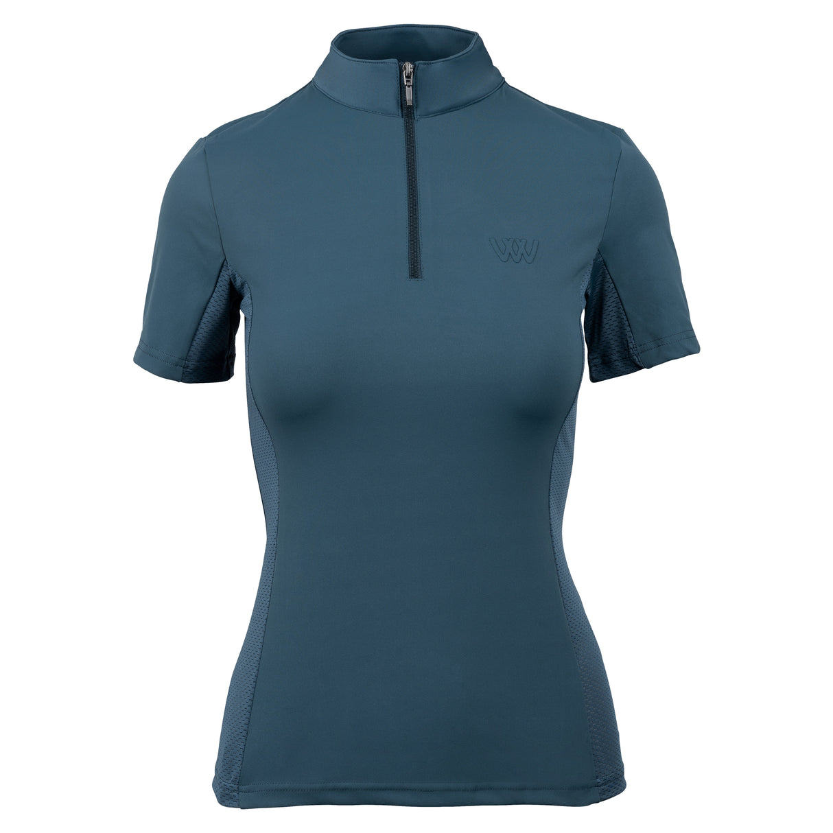 Woof Wear Ladies Short Sleeve Tech Riding Shirt #colour_petrol-blue