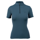 Woof Wear Ladies Short Sleeve Tech Riding Shirt #colour_petrol-blue