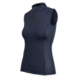 Woof Wear Ladies Sleeveless Tech Riding Shirt #colour_navy