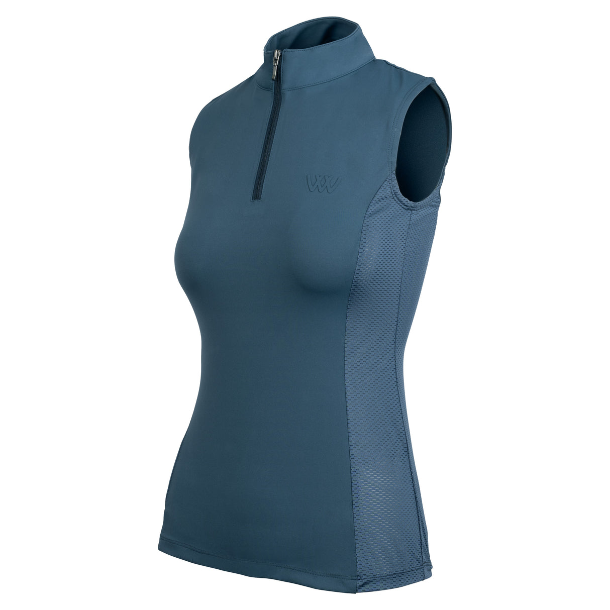 Woof Wear Ladies Sleeveless Tech Riding Shirt #colour_petrol-blue