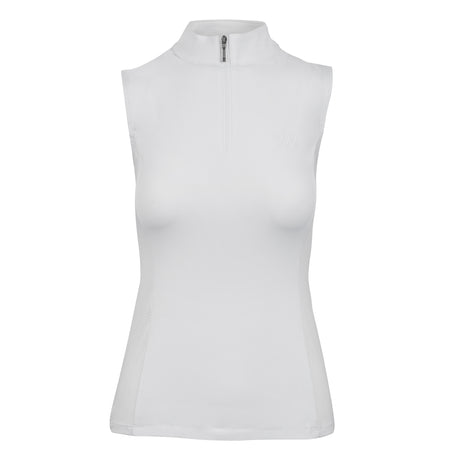 Woof Wear Ladies Sleeveless Tech Riding Shirt #colour_white