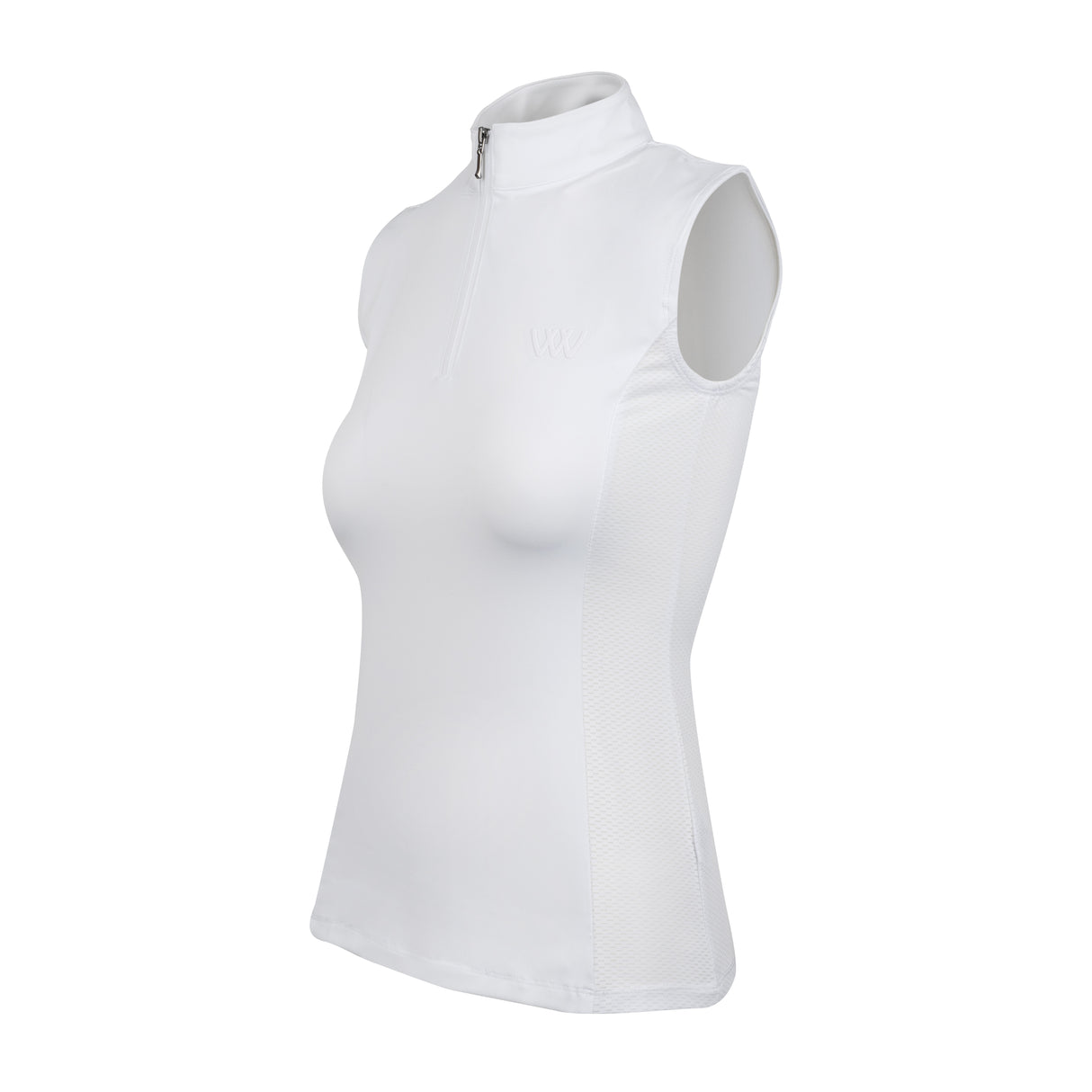 Woof Wear Ladies Sleeveless Tech Riding Shirt #colour_white