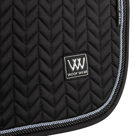 Woof Wear Herringbone Close Contact Saddle Pad #colour_black