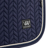 Woof Wear Herringbone Close Contact Saddle Pad #colour_navy