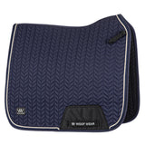 Woof Wear Herringbone Dressage Saddle Pad #colour_navy