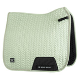 Woof Wear Herringbone Dressage Saddle Pad #colour_sage-green