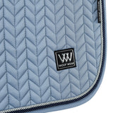 Woof Wear Herringbone Close Contact Saddle Pad #colour_steel-blue