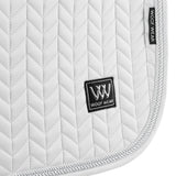 Woof Wear Herringbone Close Contact Saddle Pad #colour_white