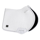 Woof Wear Herringbone Close Contact Saddle Pad #colour_white
