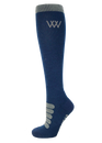 Woof Wear Long Winter Tech Riding Sock #colour_navy-grey
