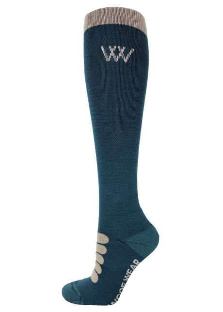 Woof Wear Long Winter Tech Riding Sock #colour_petrol-stone