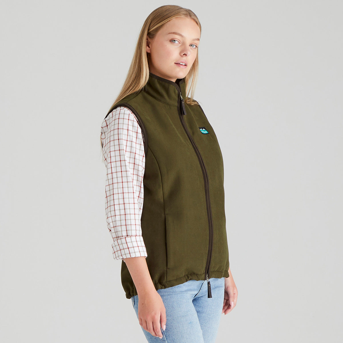 Ridgeline Womens Monarch Gilet #colour_moody-teak