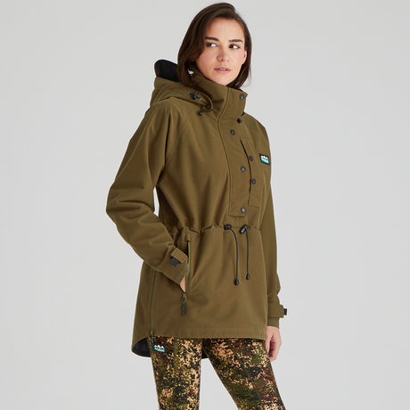 Ridgeline Womens Monsoon Classic Smock #colour_teak