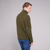 Toggi Wessex Chunky Men's Knit Sweater #colour_olive-green