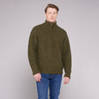 Toggi Wessex Chunky Men's Knit Sweater #colour_olive-green
