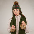 Toggi Winterton Knitted Trapper Hat #colour_moss